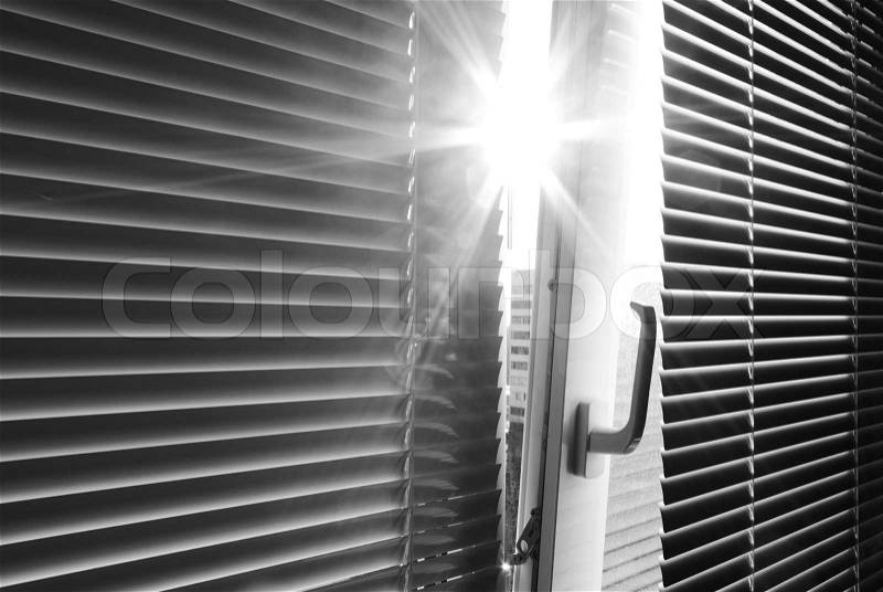 Sun through the window, stock photo