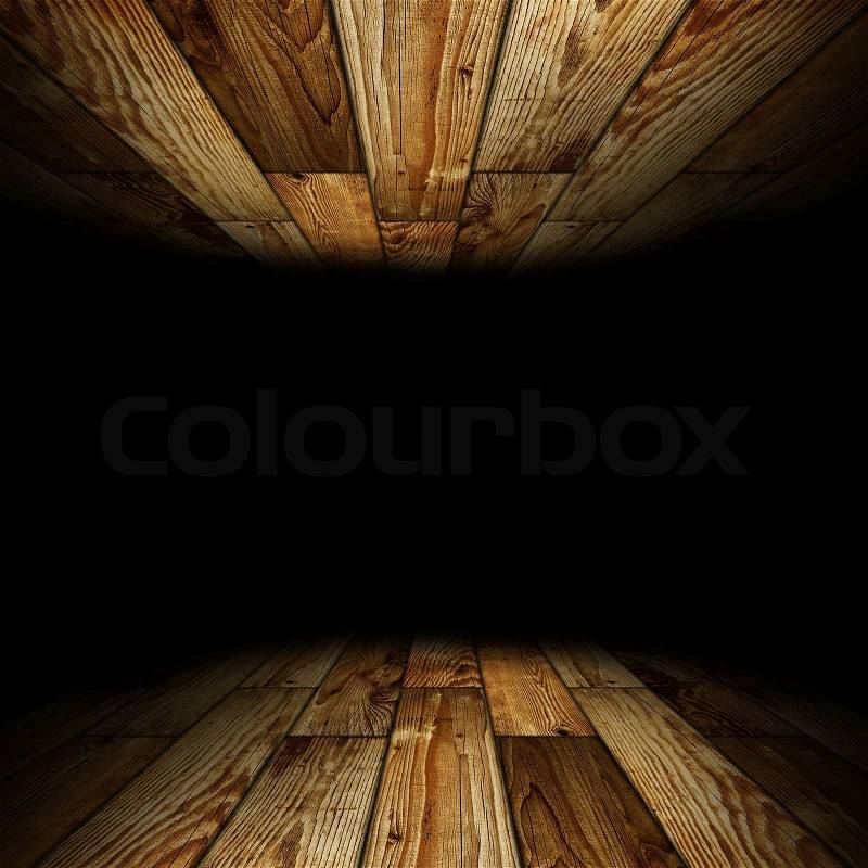 Wooden room with place for text, stock photo