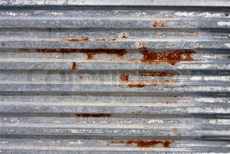 Corrugated Metal Texture, stock photo