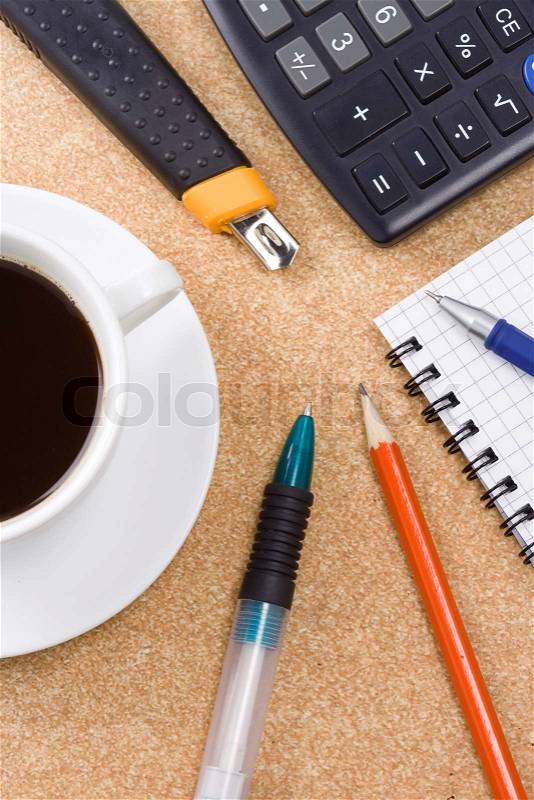Pen and pencil, stock photo