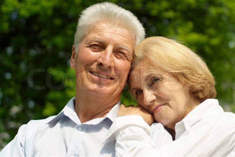 Two good people enjoy union with nature, stock photo