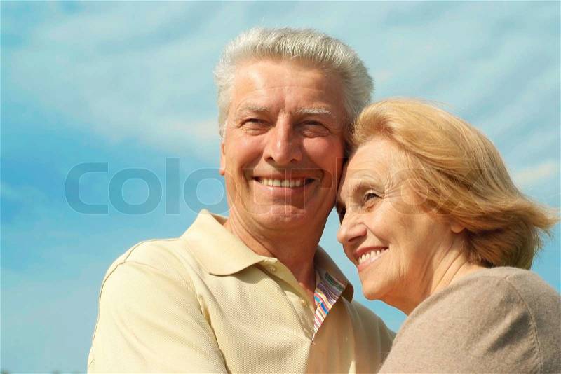 Older people iare enjoying the fresh air, stock photo