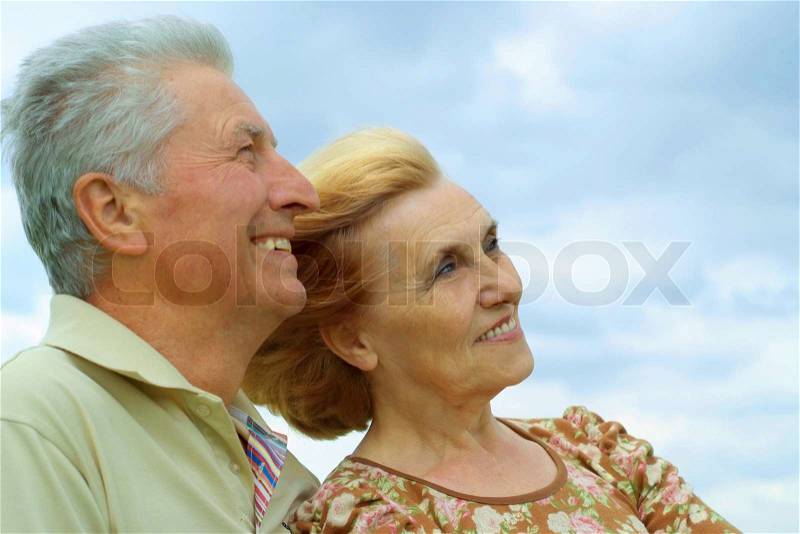 Superb older people are enjoying the fresh air, stock photo