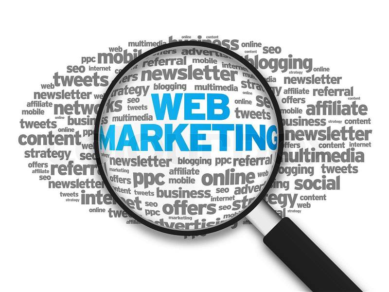 Web Marketing, stock photo
