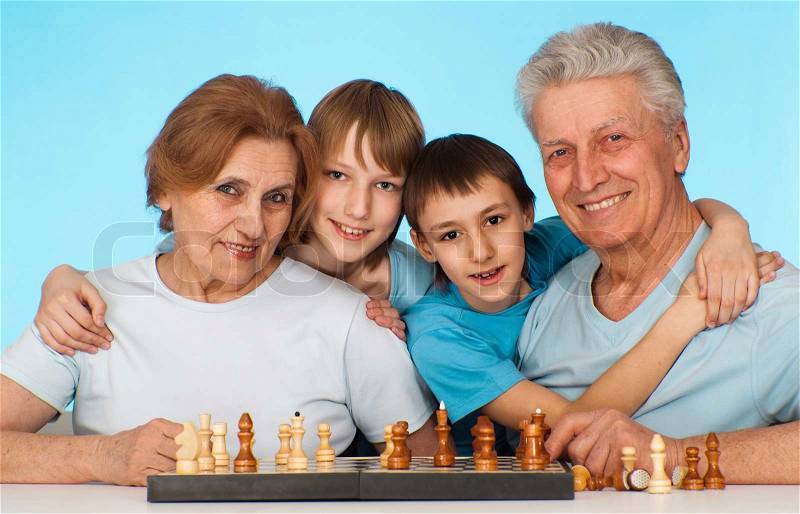 Two different generations of humans, stock photo