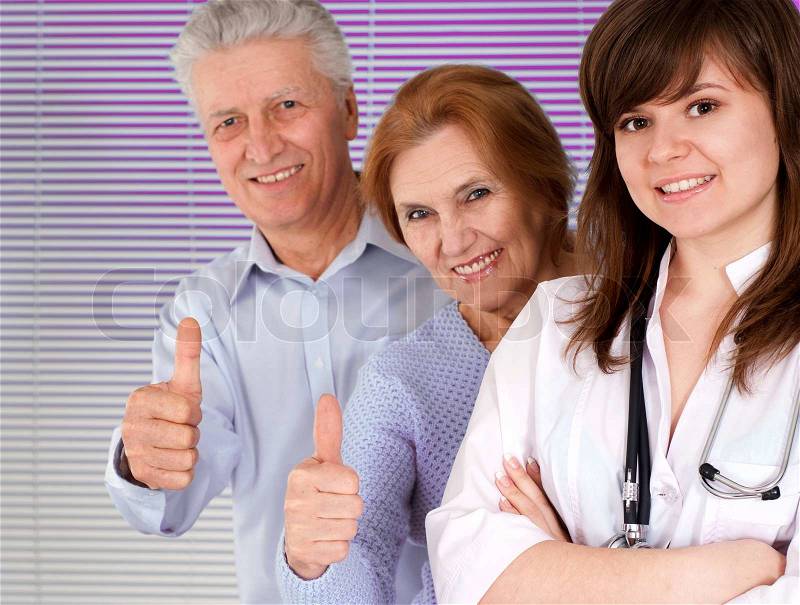 Doctors provide advice patients, stock photo