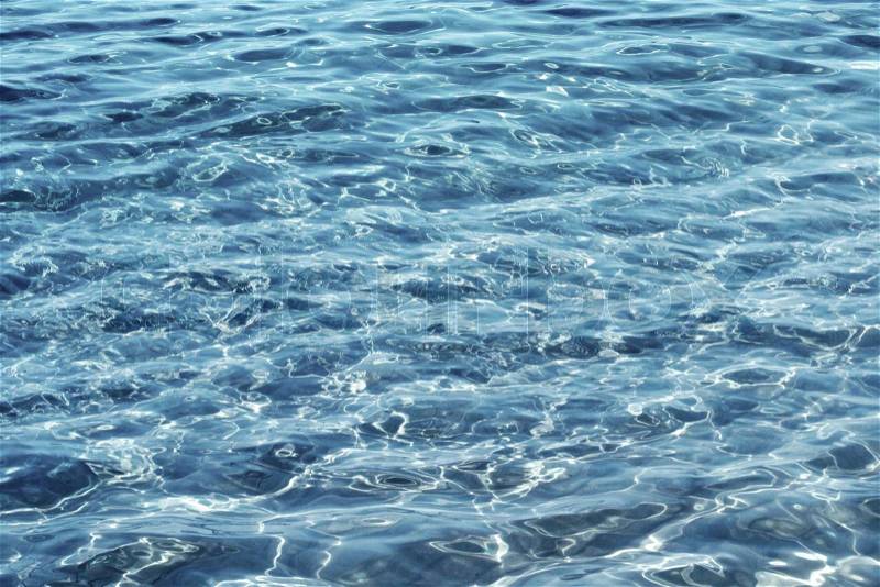 Cool blue water texture, stock photo