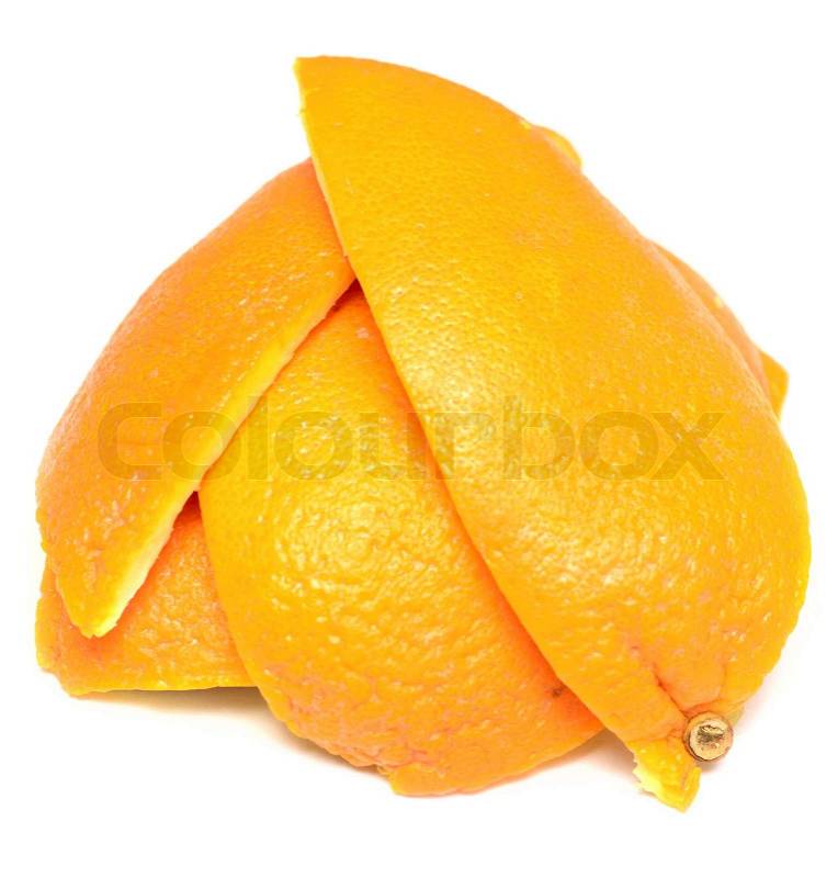 Peel of an orange, stock photo