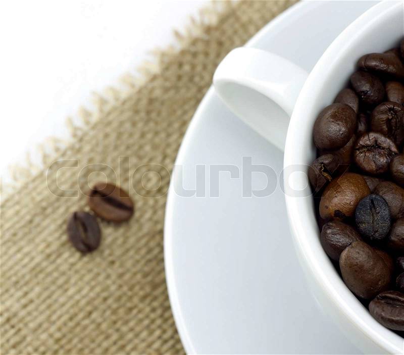 Cup of the fresh coffee, stock photo