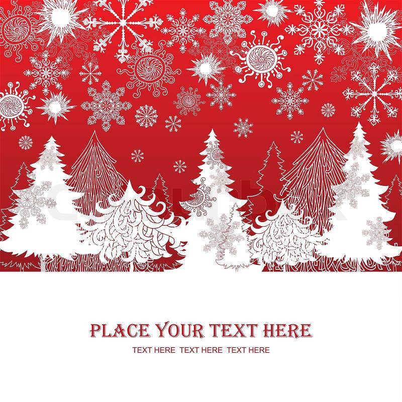 4807576 536716 christmas and new year red background xmas retro gift template abstract beautiful card graphic christmas trees for design