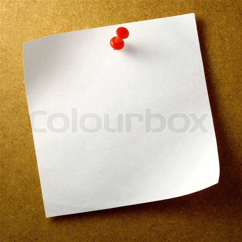 White sheet of paper, stock photo