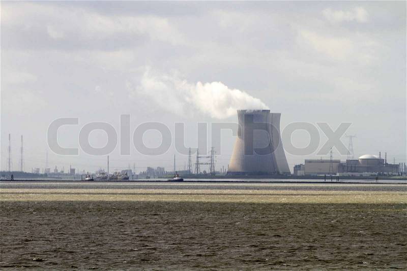 Nuclear powerplant, stock photo