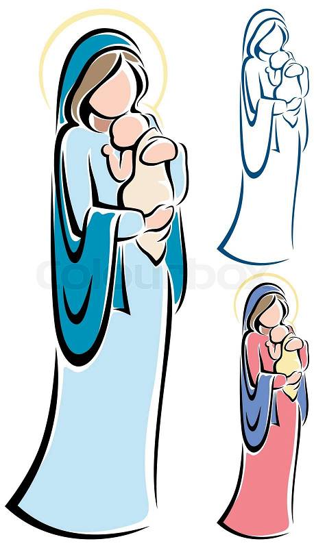 mary and jesus clipart - photo #8