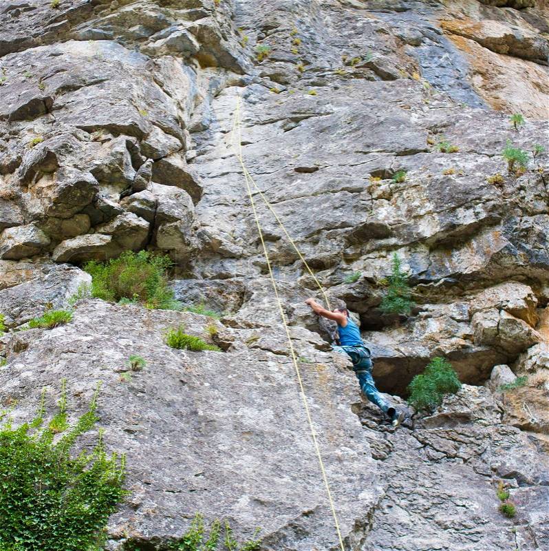 Male climber, stock photo