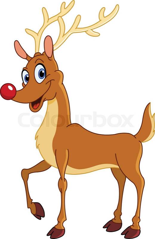 clipart rudolph red nosed reindeer - photo #48