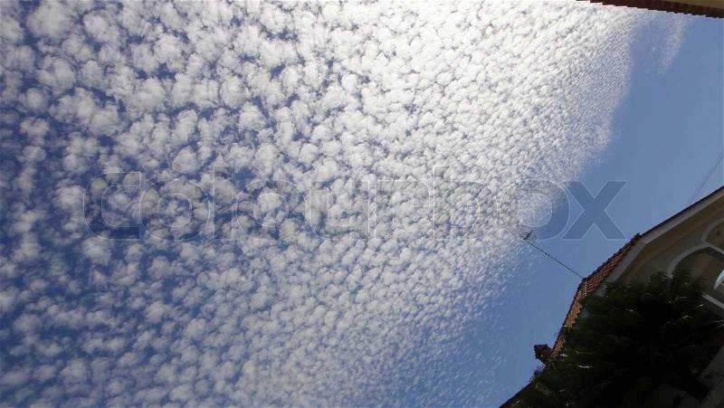 Cotton in the sky, stock photo