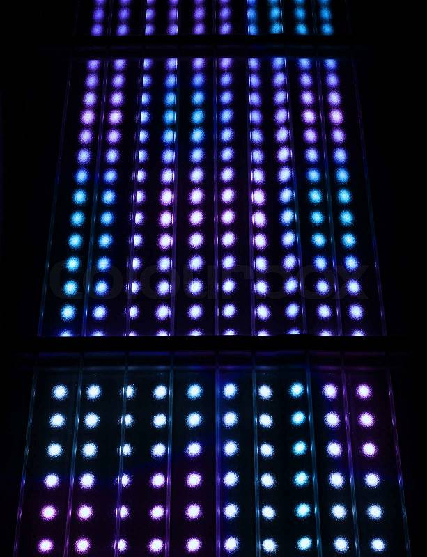 Light spots matrix background, stock photo