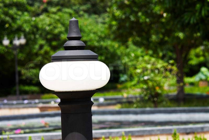 Garden lamp, stock photo