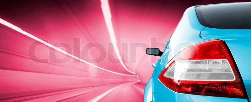Car on road, stock photo