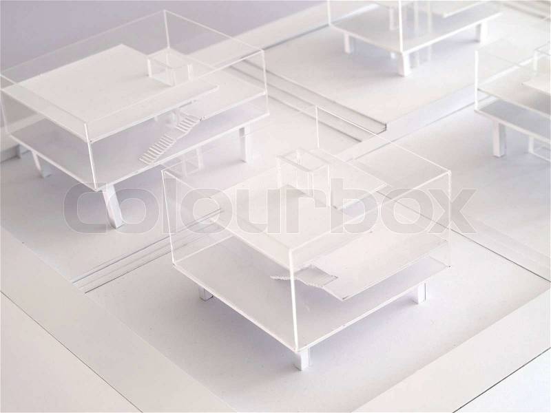 Architectural study model, stock photo