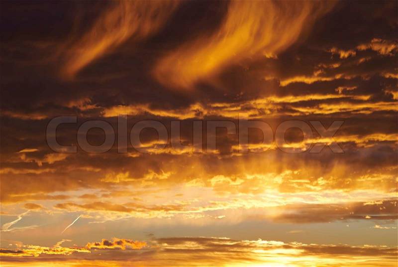 Sunset sky-2, stock photo