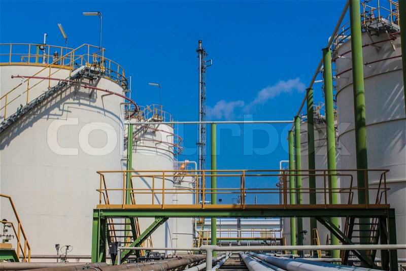 Oil and chemical Tank storage, stock photo