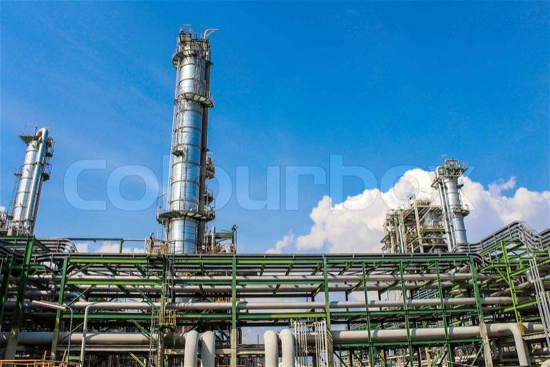 Oil and chemical factory, stock photo