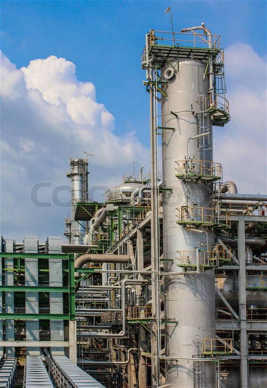 Oil and chemical factory, stock photo