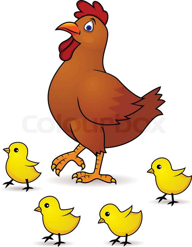 clipart chicken and chicks - photo #14
