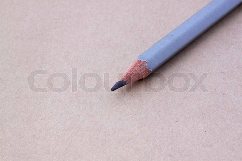 Lead pencil on a sketch paper, stock photo