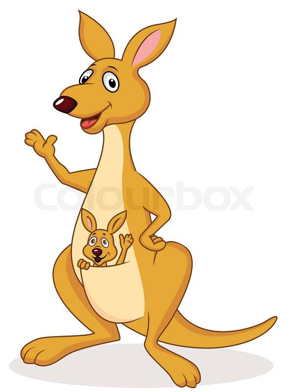 cute kangaroo clipart - photo #44
