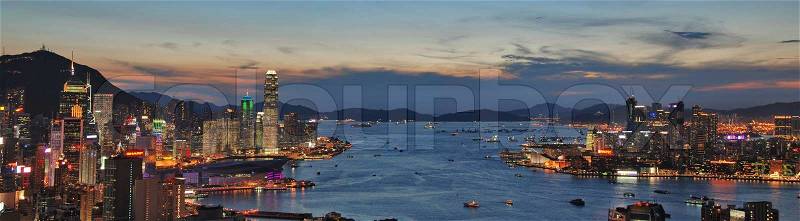 No more land reclamation in Hong Kong please.., stock photo