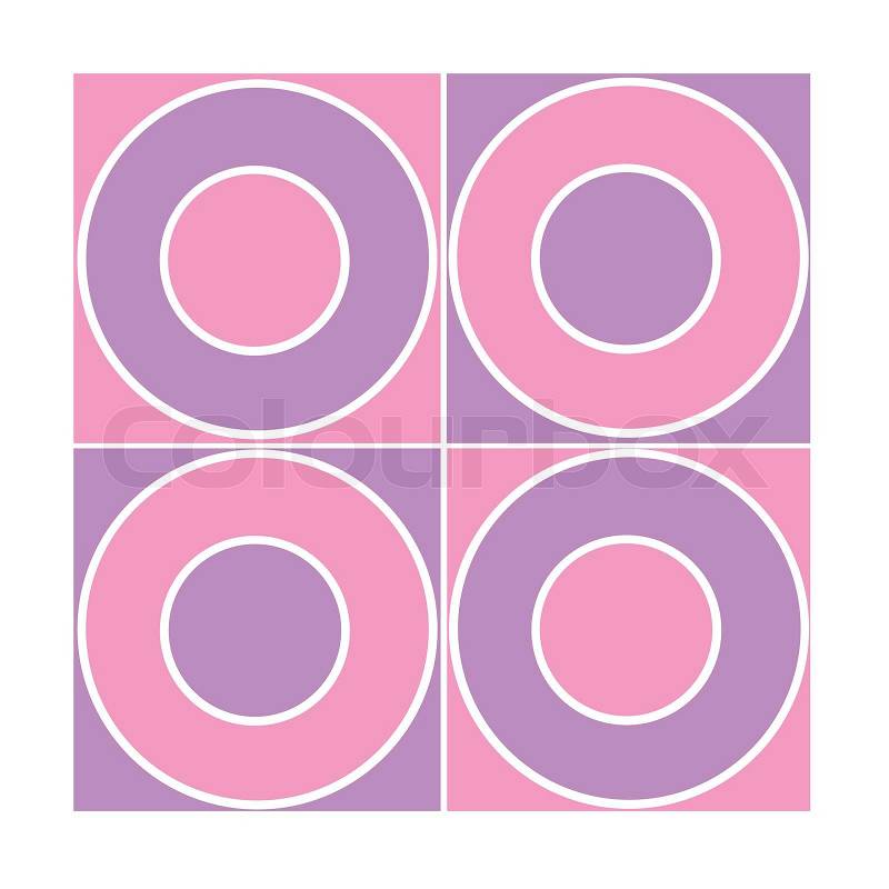 Seamless tile with purple/ pink circles, stock photo