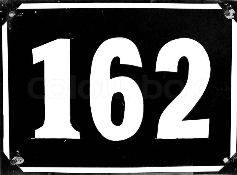 black-and-white-number-162-stock-photo-colourbox