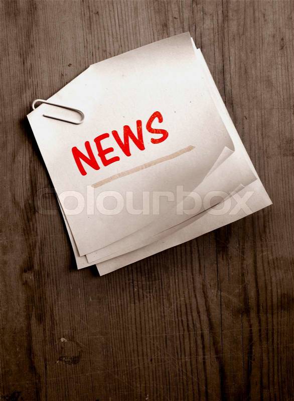 Old news paper, stock photo