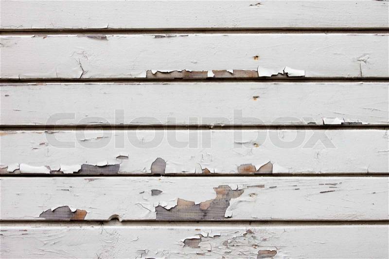 Old white wood wall background, stock photo