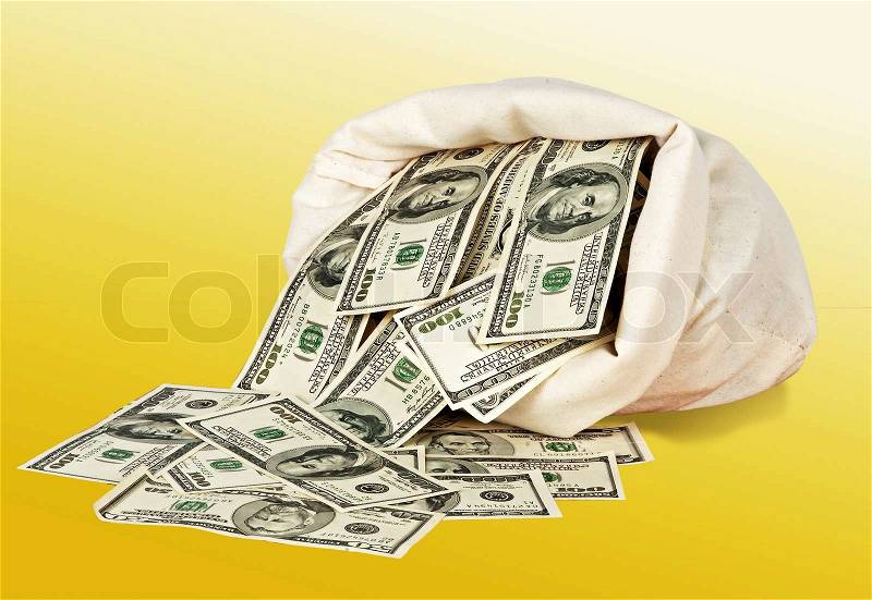 Money bag, stock photo