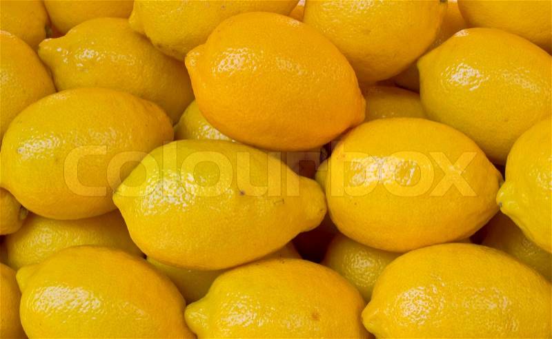 Lemon background, stock photo
