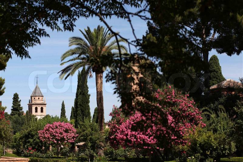 Alhambra, Unesco World Cultural Heritage, Granada, Andalusia, Spain, stock photo