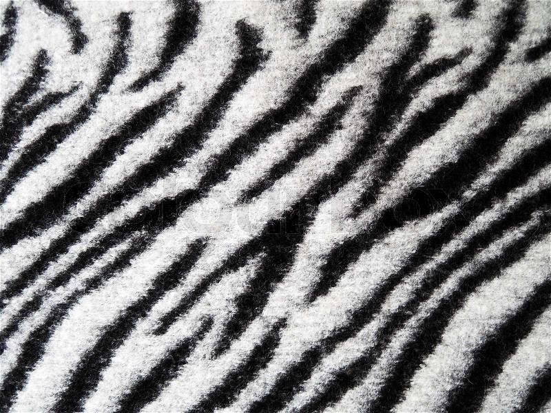 Zebra fur texture, stock photo