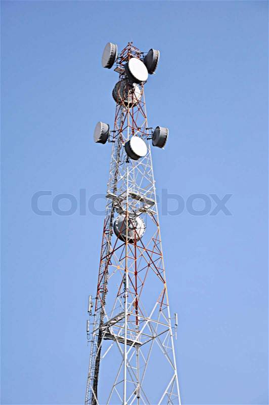 Transmission tower, stock photo