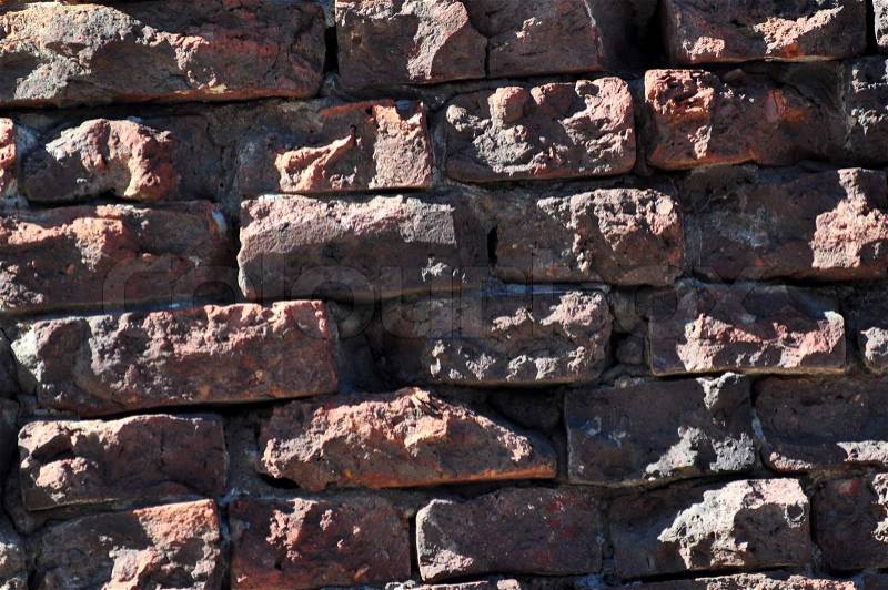 A wall from big bricks, stock photo