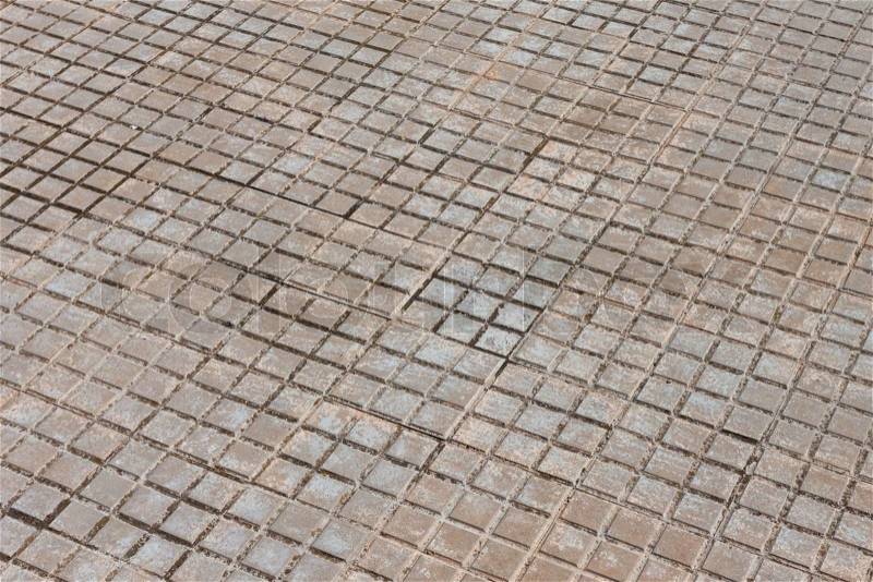 Ceramic tile floor, stock photo