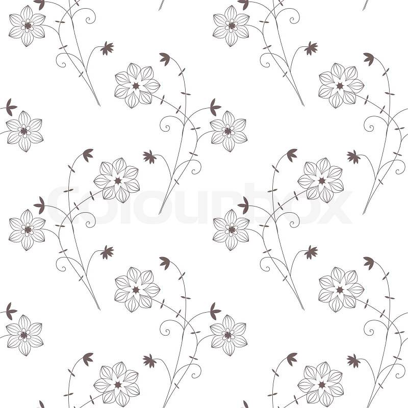 Seamless graphic seamless floral pattern, stock photo