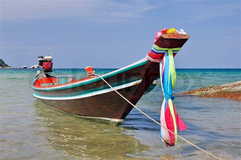Long tail boat in Thailand, stock photo