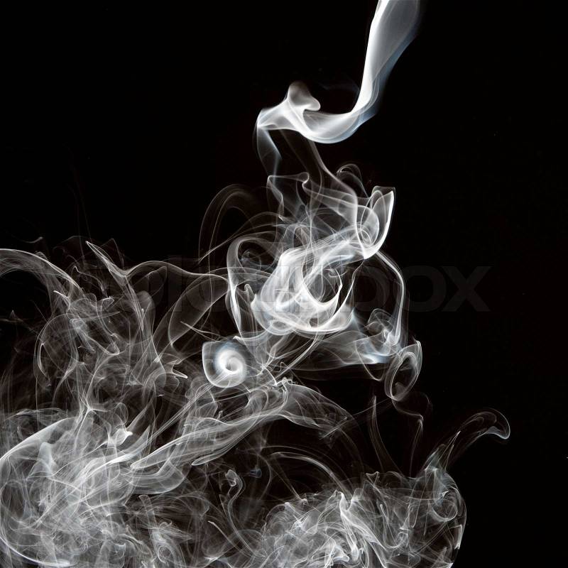 The abstract figure of the smoke, stock photo