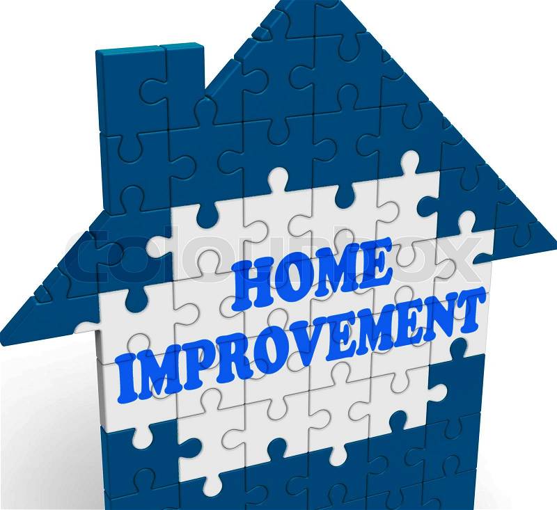 Home Improvement House Means Renovate Or Restore, stock photo