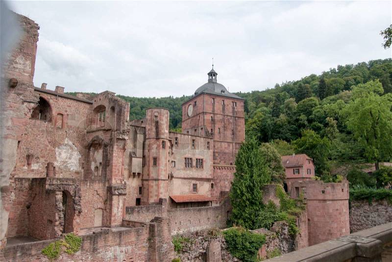 Heidelberg castle attraction, stock photo