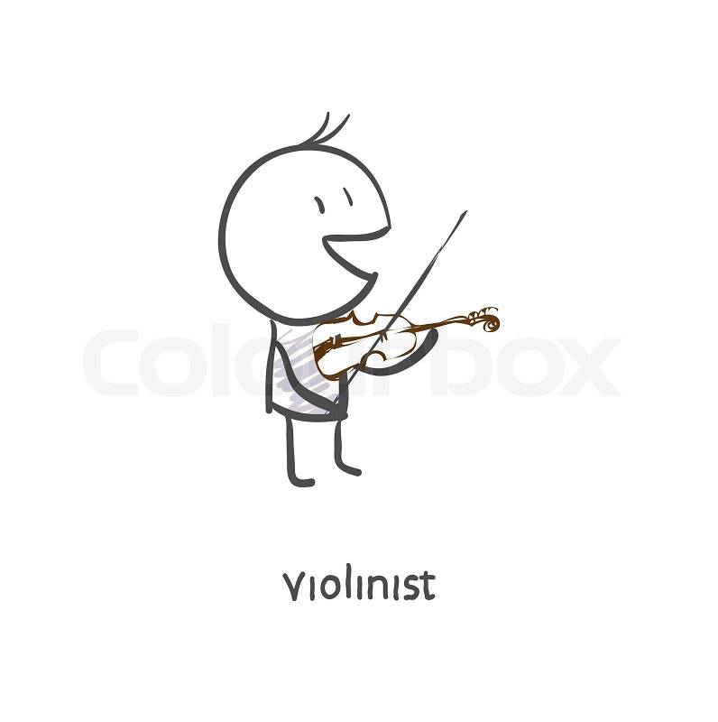 Violinist, stock photo