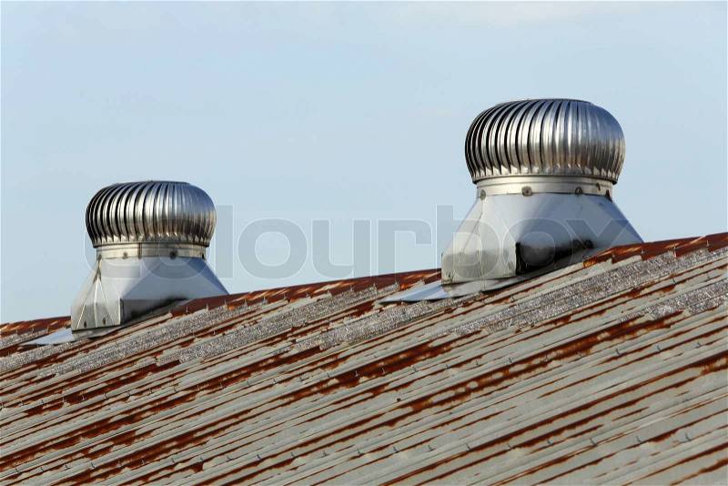 Roof ventilation, stock photo